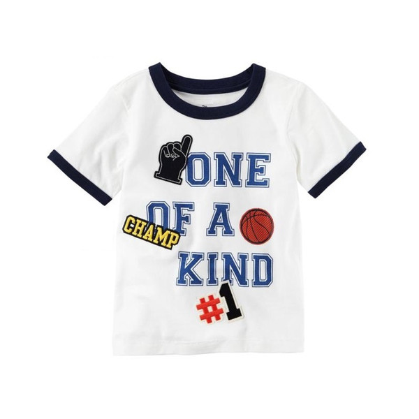 NO.1 Champion Baby Boys Tees Shirts Newborn Clothes Tops 100% Cotton Summer Children T-Shirt Toddler Blouse Kids Outfit Babywear Jerseys