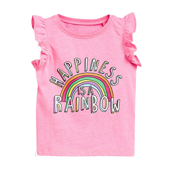 New Fashion Unicorn Baby Girls T Shirts Cotton Short Sleeve Girls Summer Tops Children T Shirts Kids Tops