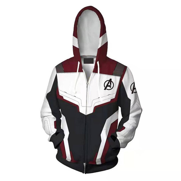 Avengers Endgame Quantum Realm Sweatshirt Jacket Advanced Tech Hoodie Cosplay Costumes 2019 new superhero Iron Man Hoodies suit