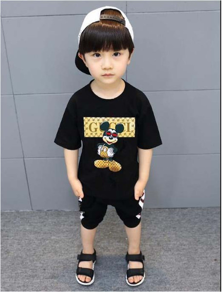 2019 New Designer Brand 2-9 Years Old Baby Boys Girls T-shirts Summer Shirt Tops Children Tees Kids shirts Clothing