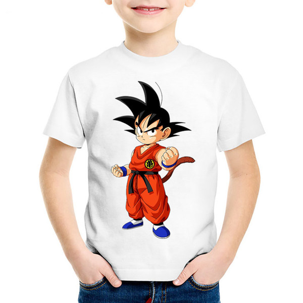 Children Anime Print Toddler Goku Funny T shirt Kids Dragon Ball Z Summer Tees Casual Tops Baby Clothes For Boys/Girls,HKP2186