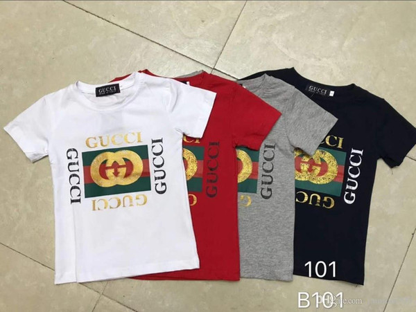 Brand children's clothing summer new children's T-shirt cotton high-end comfort burst models round children's clothing c9