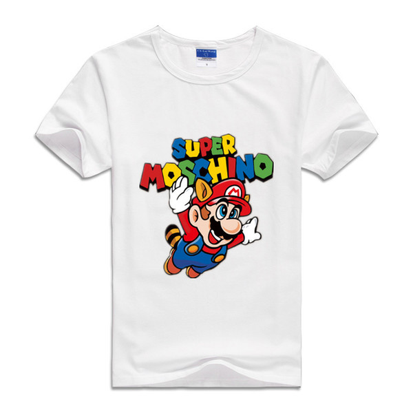 2017 Summer T Shirts Cute Cartoon Super Mario Printed Fashion clothes children Brother Game Boys&Girls Tops&Tees Outwear Fashion T-shirts