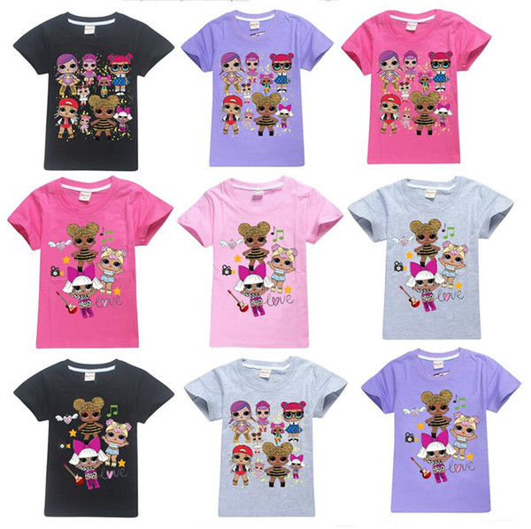 Kid Surprise Girl T Shirt Summer Cotton Tees Round Neck Short-Sleeved T-Shirt Boys Girls Children tshirts Outwear Top Clothing new A32008