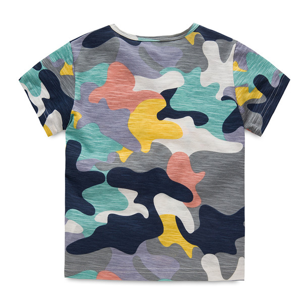 T-shirt Boys Kids Camouflage Summer Tshirt Boys Summer O-neck Short Sleeve Boy Shirt Casual Boys Clothes