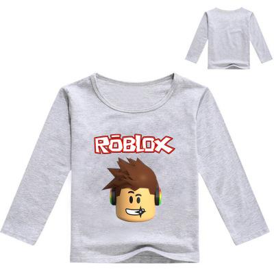 2017 Kids Long Sleeve T-shirt For Boys Roblox Costume For Baby Cotton Tees Children Clothing Pink School Shirt Boys Blouse Tops