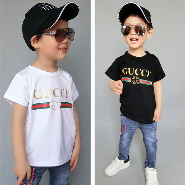 2019 Summer Brand Infant Clothing 1-7 Years Old Baby Boys Girls T-shirts Short Sleeve Shirts Cotton Children Kids Tees Tops Newborn T-shirt