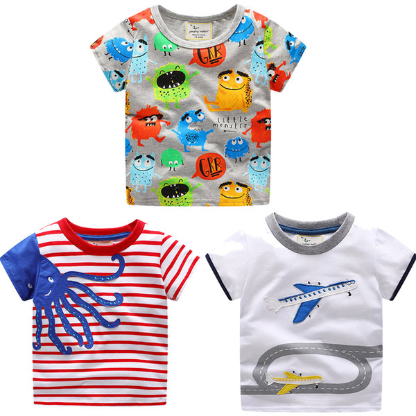 Toddler Kids Baby Boys Clothes Short Sleeve Cartoon Pattern Tops T-Shirt Blouse t shirt summer children clothing kids clothes