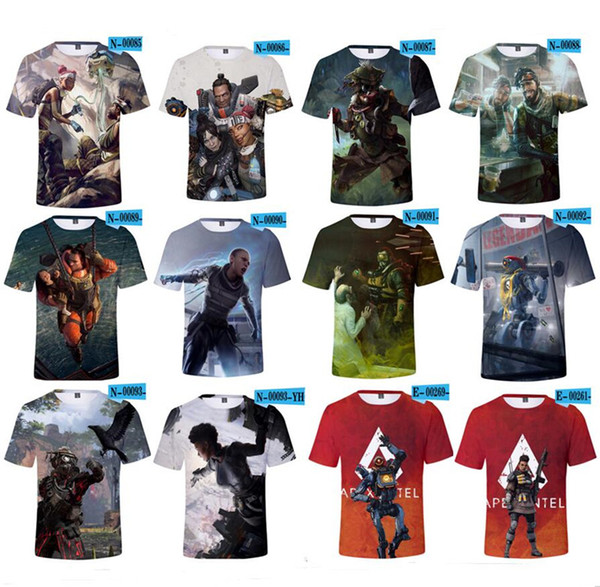 Apex Legends Men T-shirt Summer T Shirts 3D Print Video Games Short Sleeve O Neck Tees Tracksuit Fitness Tops XXS-4XL new A22602