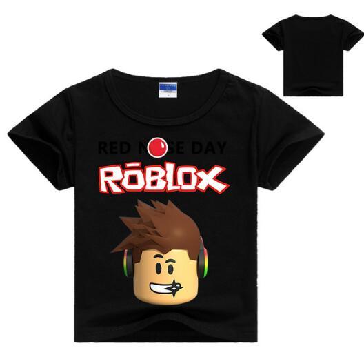 2018 Children's Day Kids Boys T-shirt Girls Tops Tees Cartoon five nights at freddy's Tshirt Kids Clothes ROBLOX RED NOSE Day T Shirt