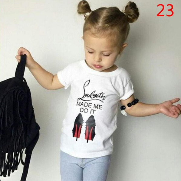 New INS Baby Boys Girls Letter Sets Top T-shirt Toddler Infant Casual short Sleeve Suits Spring Children Outfits Clothes Gift 06