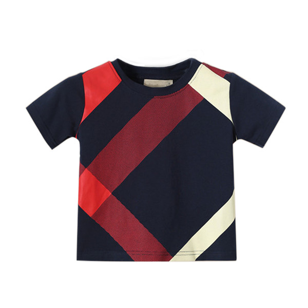 Boys Tops Summer 2018 O -Neck Short Sleeve Cotton European And American Style Boys Tee Shirt For 1 -6t Brand T Shirt Clothes