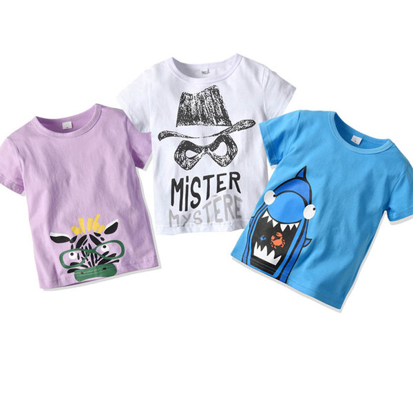 3pcs/set new Summer Boys T Shirts Cotton short sleeve kids T-Shirt Cartoon Children Tee Shirt kids designer clothes boys tee shirt A3948