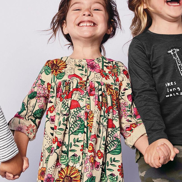 boutique flower costume for baby autumn 2018 plaid t-shirt kids tops dresses for girls pattern toddler costume Made In China Mix SIZE