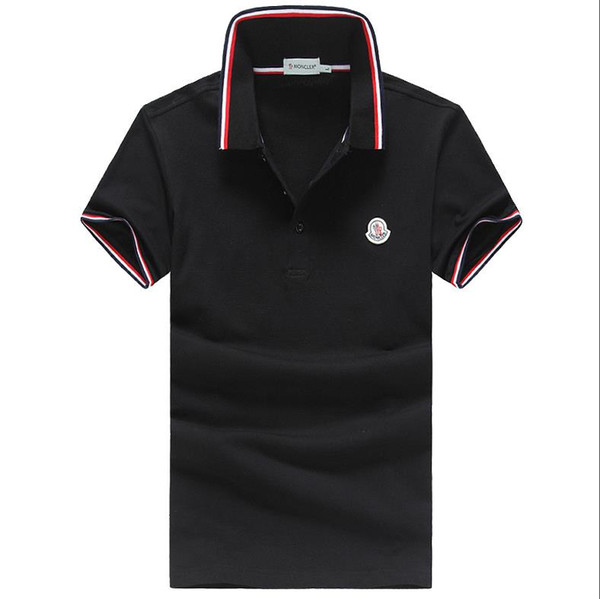 2019 POLO summer pure cotton fashion T-shirt round collar pure color xia embroidery Paul men's shirt short sleeves T-shirt man YY666