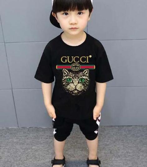 2019 new brand designer brand 2-9 years old Baby boys girls T-shirts summer shirt Tops cotton children Tees kids Clothing 2 colors