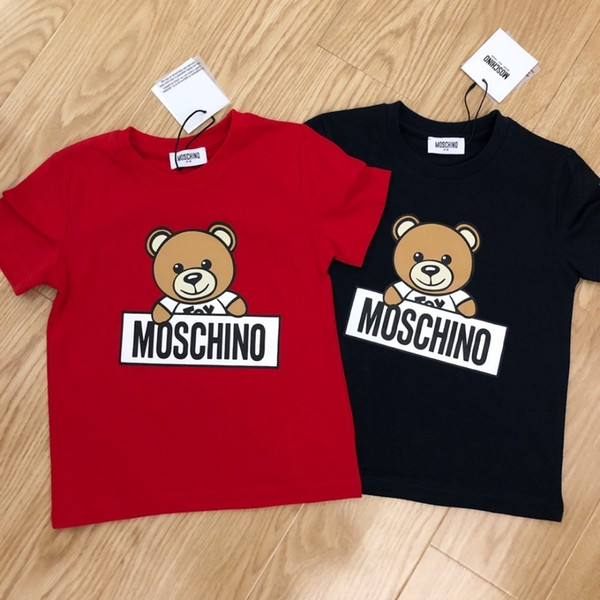 2019 new listing summer cute t-shirt high grade top quality Small Loose cute Comfortable Cartoon bear print