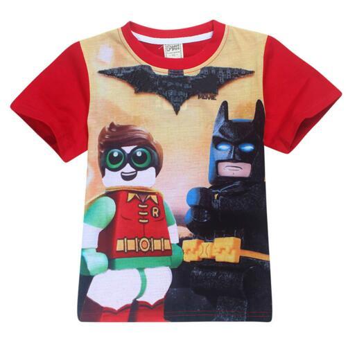 2017 Summer Boys T-shirts Batman Short Sleeve Children's T-shirt Cartoon Superman Hero Kids Top Tees Girls T-shirt Clothes