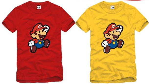 free shipping high quality cheaper and popular summer kids t shirt children T-shirt super mario printed tshirt 6color 100% cotton