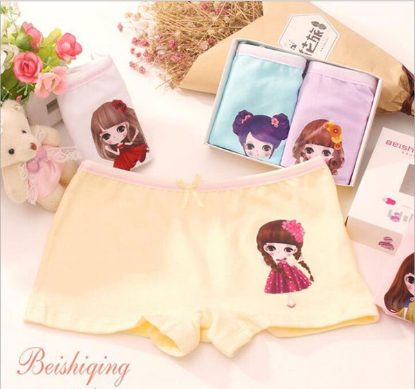 free shipping baby underwear girl boxers cotton shorts cartoon Panties lovely design 10 pics a lot wholesale