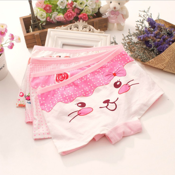 free shipping baby underwear girl boxers cotton shorts cartoon Panties lovely design 5 pics a lot wholesale 1-001x2