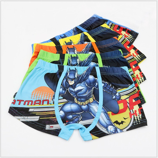 free shipping baby underwear boy boxers Modal shorts cartoon Batman printed Panties lovely design 10 pcs a lot wholesale 1-051x8