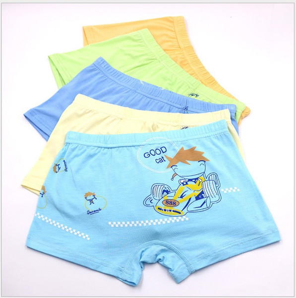 Free Shipping Panties Childrenn Underwear Boy Boxers shorts cartoon printed Panties lovely design 5 pics a lot wholesale 1-051x8