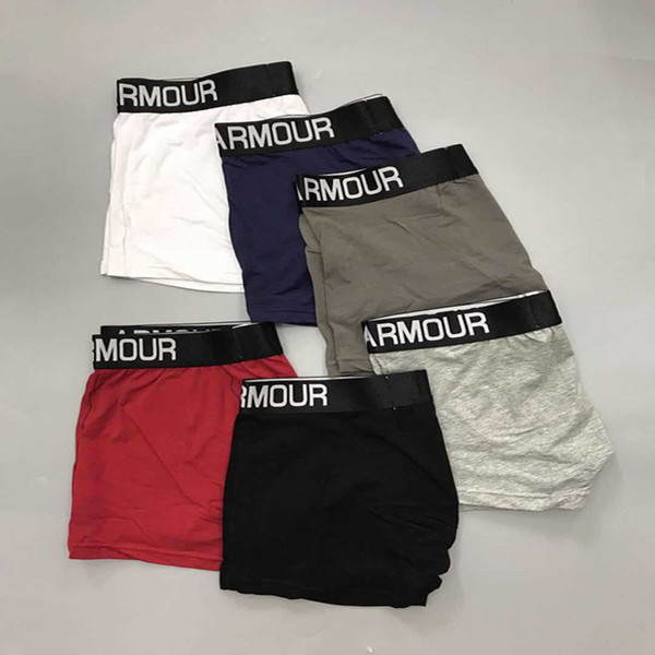 Men U&A Underwear Breathable Cotton Boxers Under Popular Underpants Shorts Men's Cuecas U Convex Short Pants Armor Letter Print Boxers M-2X