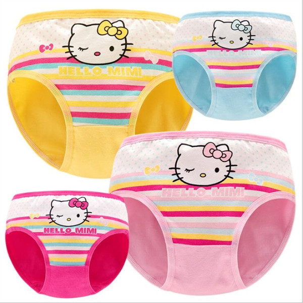 4Pcs/Lot Girls Underwear Brand Girls Panty Toddler Baby Briefs Panties Underwear Shorts Children's Briefs