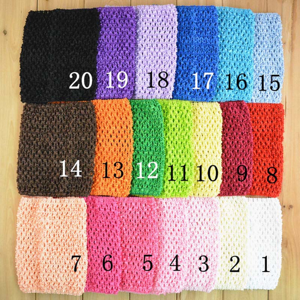 34 Color Baby Gir 6inch crochet Tutu Tube Tops Chest Wrap Wide Crochet headbands Candy color clothes 15cm X 15cm sweet girl B001