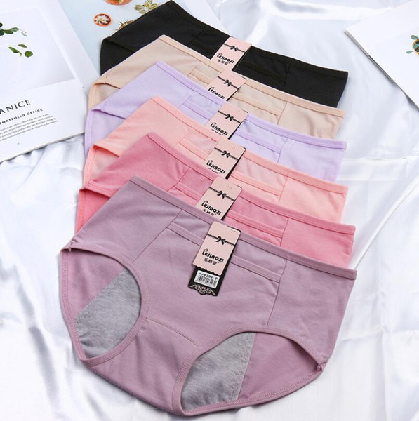 Teenage Girl Menstrual Physiological Underpants Maiden Cotton Lace Pants Leaking Proof Sanitary Underwear With Pockets Keep Warm