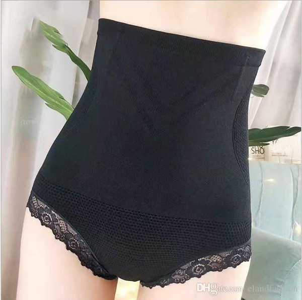 Women High Wasit Fashion Lace Underwears 2019 New Arrival Girls American Style Hip-lifting Soft Briefs Lady Solid Panties