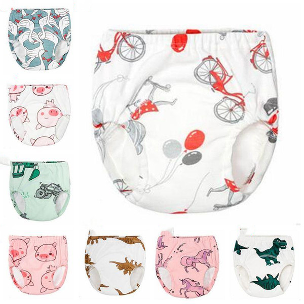 Baby Training Pants Toilet Shorts Summer Diaper Pants Cover Gauze Reusable Urine Nappy Briefs Pants Washable Panties Underwear CZYQ5562