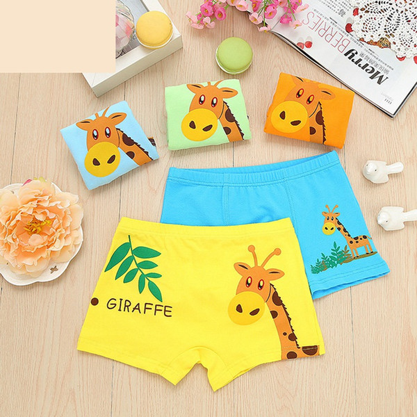 New 2017 High Quanlity 4 Pcs/Lot Kids Cartoon Cotton Briefs Boy Panties Boxer Children Clothing