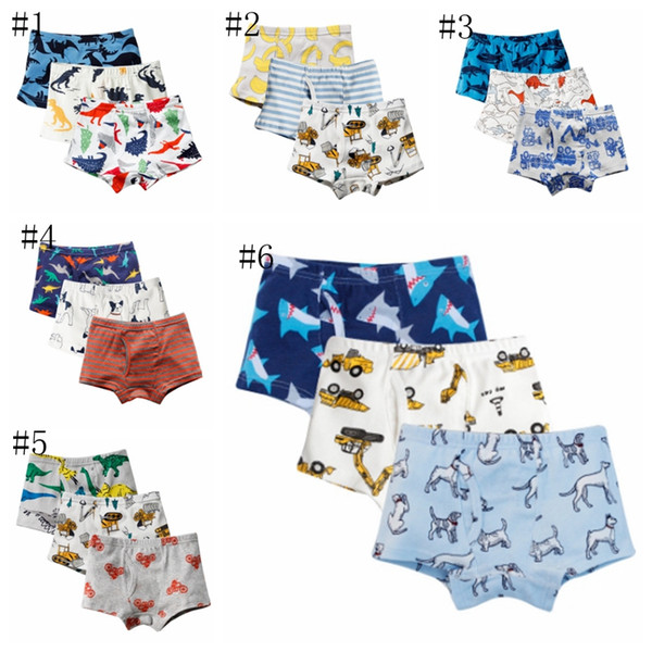 Baby Boys Panties 100% Cotton Kids Short Pants Printed Kids Shorts Boxers Cartoon Children Underwear Summer Kids Clothing DSL- YW3069