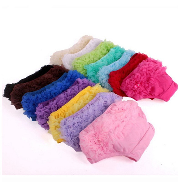 Baby Cotton Bloomers Ruffled Panties Baby Girls 14 Colors Cute Diaper Covers Infant Toddle Tutu Short PP Solid Silicone Reborn