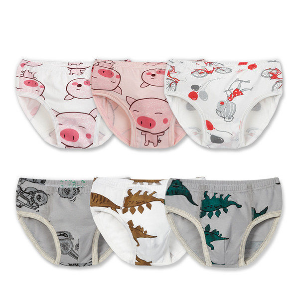 Baby Toddler Girl Boy Underwear Printed Cotton Breathable Panties Training Briefs Children's underwear Cotton Soft Panties Briefs LJJW182