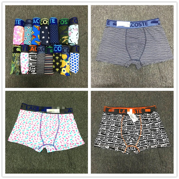 Brand Crocodile Boxers Designer Mens Underwears Elastic Cotton Blend Boxer Briefs Junior Boys Mens Underpants Pour Home Shorts 12pcs/ C8701