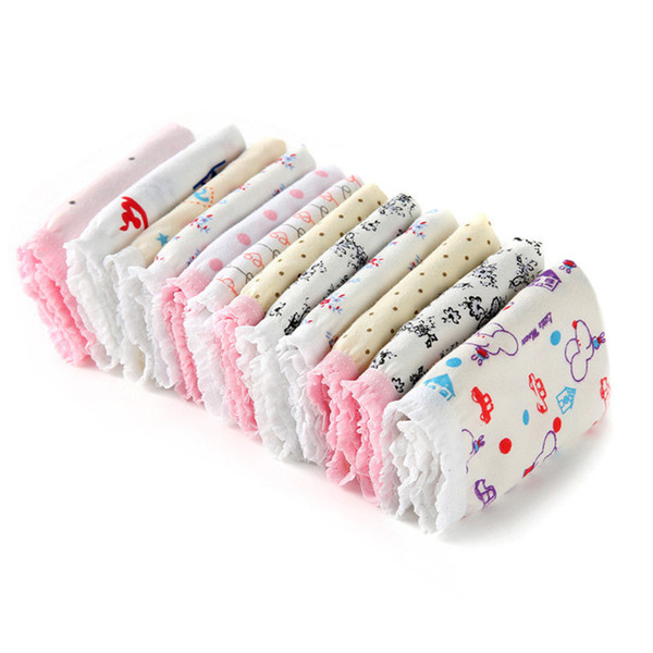 10pcs/lot Kids Underwear Panties Girls 100% Cotton Baby Pants Cute Girls Underwear Mixed Color Infantil