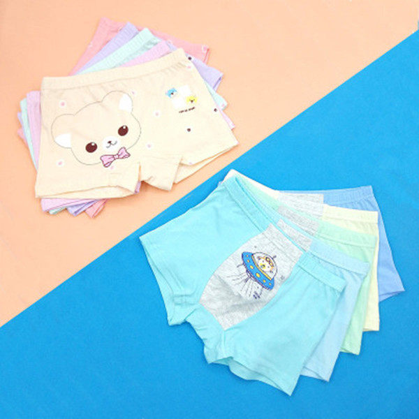 Cartoon Panty Soft cotton children's underwear female boy big boy cotton last dynasty boxer boys and girls students four corner briefs