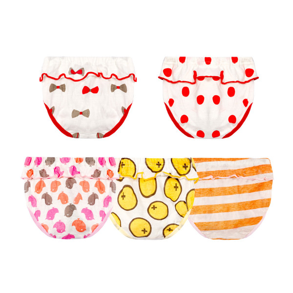 New girls underwear cute cartoon fruit children cotton female baby creative lace underwear baby triangle underwear