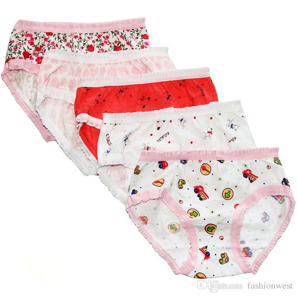 Girls Underwear Girls Underwear New Kids Printing and Low Waist Underwear Fashion Children Breathable and Allergy Underwear