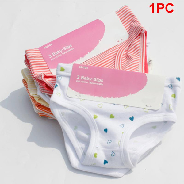 Cotton kid girl print underwear stripe briefs cute baby girls comfort briefs underwear panties