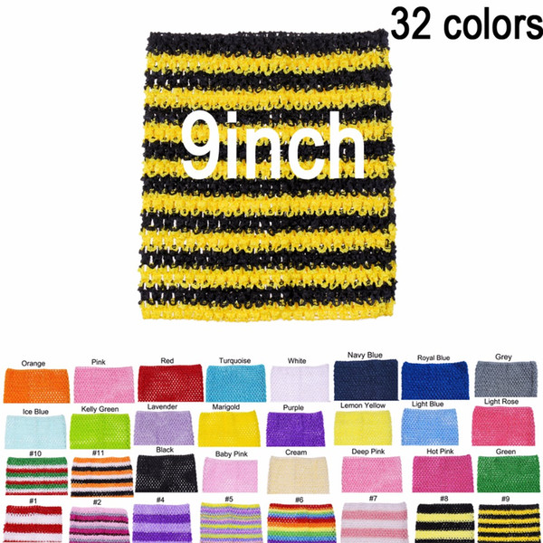 Baby Girl 9Inch Crochet Tutu Tube Tops Chest Wrap Wide Crochet Tops for DIY Tutu Dress Supplier 10pcs