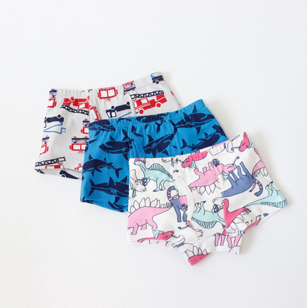 Baby Boys Panties 100% Cotton Kids Short Pants Printed Kids Shorts Boxers Cartoon Children Underwear Summer Kids Clothing Wholesale YW3069Q