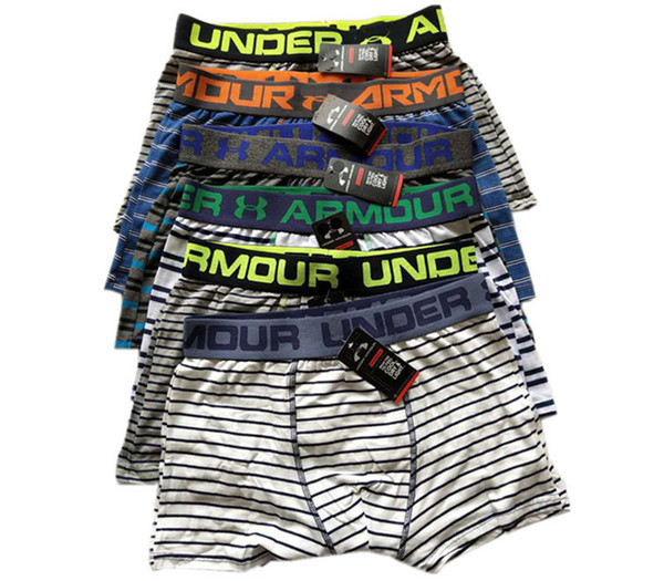 Men Brand UA Underwear Fashion Under Boxers Breathable Cotton Underpants Letter Print Shorts Mens Cuecas Armor Tight Waistband Underpant Hot