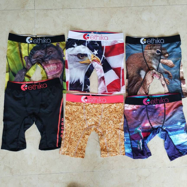 Promotion !!Random styles Ethika Kid's boxer underwear sports hip hop rock excise underwear skateboard street fashion quick dry Cotton