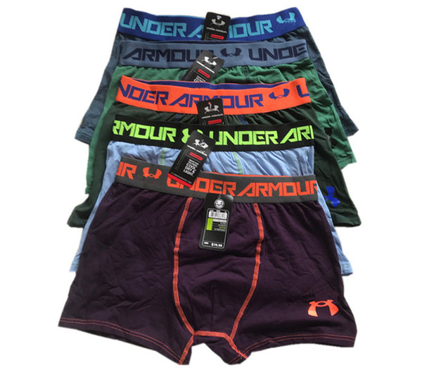 Men Brand UA Underwear Fashion Under Boxers Breathable Cotton Underpants Letter Print Shorts Mens Cuecas Armor Tight Waistband Underpant