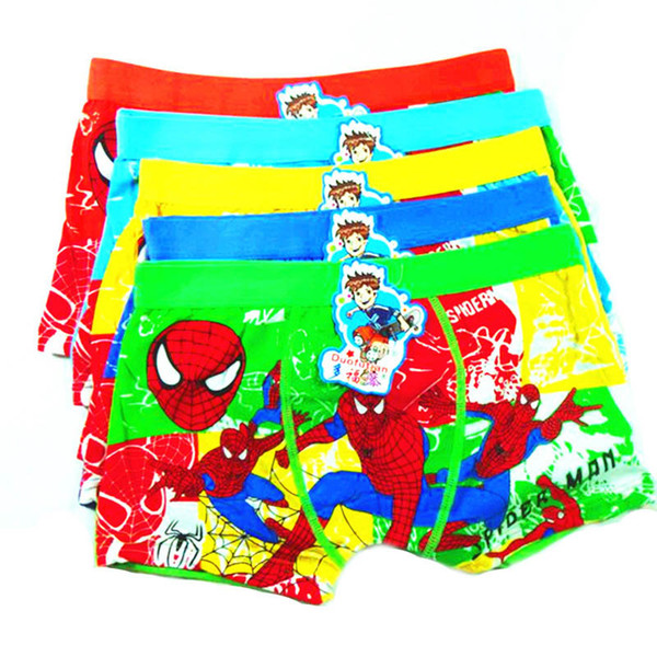 Spiderman Boxer Shorts Children Underwear Boy Boxer Briefs Cotton Boxers Children Clothes Kids Clothing Fashion Underwear Underpants C1078