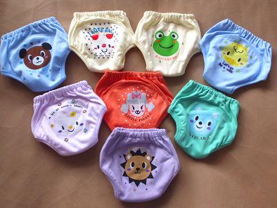 4 layers cartoon baby training pants waterproof diaper pant potty toddler panties newborn underwear Reusable pants dog bear frog 8 designs